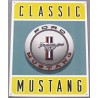 plaque ford mustang logo classic tole deco loft diner bar