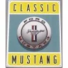 plaque ford mustang logo classic tole deco loft diner bar