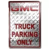 Plate GMC Truck Parking Alu Tole Deco Garage Pick Up USA
