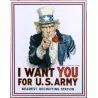 plaque i want you for us army oncle sam affiche tole usa