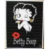 Betty Boop Kiss Kiss Kiss Plate on Black Background Poster Sheet
