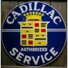 plaque cadillac authorized service 60cm tole deco garage usa