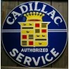 Plate Cadillac Authorized Service 60cm Tole Deco Garage USA
