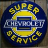 Chevrolet Super Service Plate 60cm Tole Deco Dinner Bar Loft