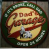 Plate dads garage 60cm Deco Pub Metal Tole Poster Bar USA