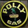 Plate Polly Gas 60cm Tole Deco Garage Poster Parrot
