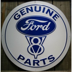 Plate ford v8 genuine parts 60cm tole deco garage usa loft Plate ford v8 genuine parts 60cm tole deco garage usa loft