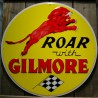 plaque roar with  gilmore 60cm tole deco garage lion usa pub
