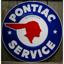 Pontiac Service Plate Blue...