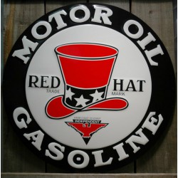 plaque red hat motor oil...