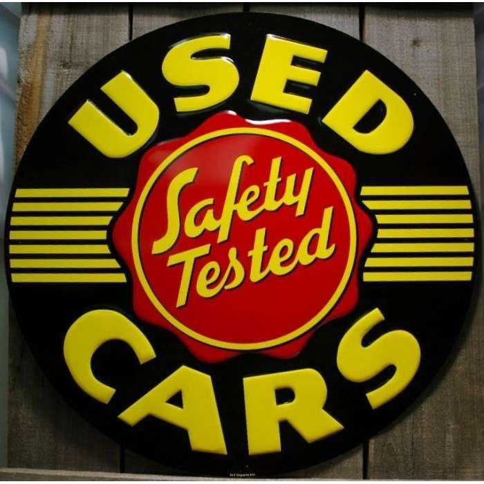 plate used cars 60cm safety tested deco garage bar diner