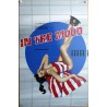 Plaque Pin Up in The Mood Tole Bombardier Poster Sexy Metal