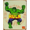 plaque super hero hulk l'incroyable homme vert  tole affiche