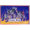 plaque big jack choper shop moto flamme tole pub affiche