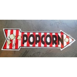 Popcorn plate fleche tole deco bar kitchen restaurant usa