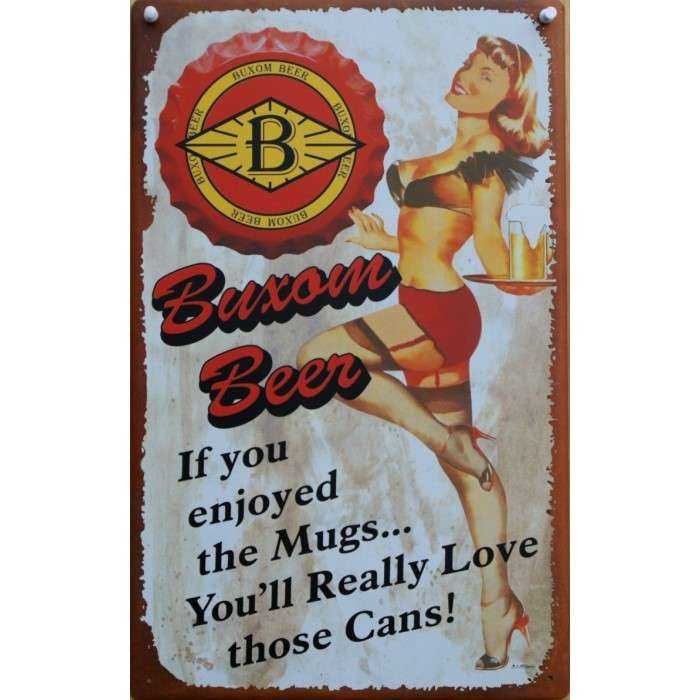 plaque pin up sexy serveuse buxom beer tole deco biere bar plaque pin up sexy serveuse buxom beer tole deco biere bar