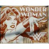 plaque super hero wonder women grise affiche tole usa