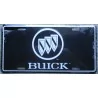 license plate buick black background tole deco poster