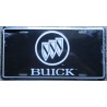 plaque d'immatriculation buick fond noir tole deco affiche