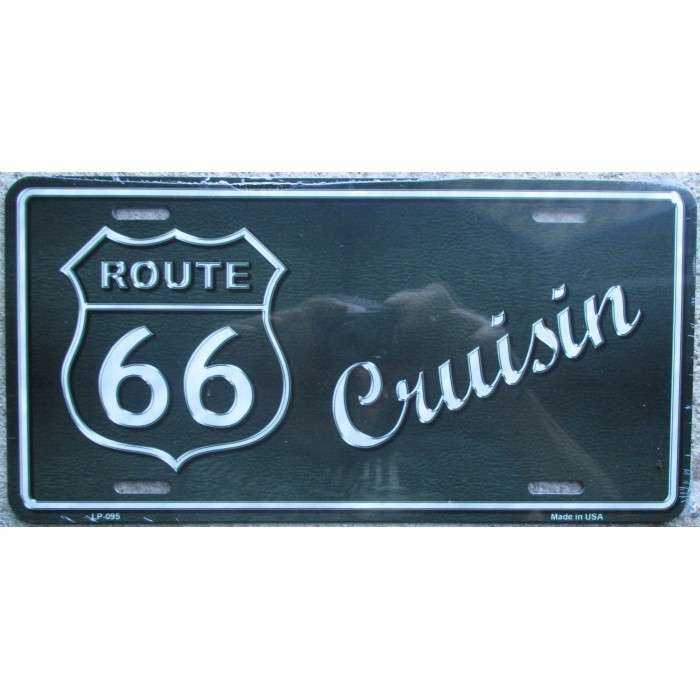 plaque d'immatriculation route 66 cruising tole deco bar usa plaque d'immatriculation route 66 cruising tole deco bar usa