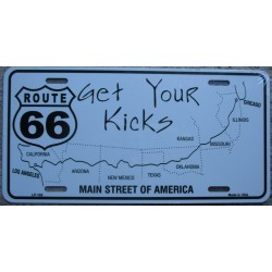 plaque d'immatriculation route 66 get your kicks main street plaque d'immatriculation route 66 get your kicks main street