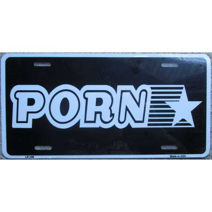plaque d'immatriculation porn star du porno affiche humour