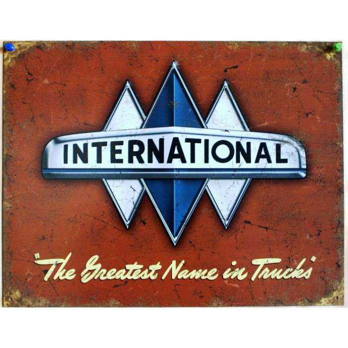 International plate The greatest name in trucks truck