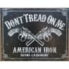 plaque flingues colt noir don't tread on me american iron