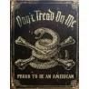 Snake plate and pirate bone Don't Tread on me tole USA