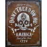 plaque crane marron don't tread on me seco rock tole affiche