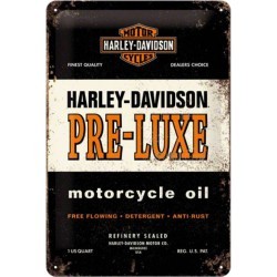 plaque harley davidson pré luxe 30cm tole bombée emboutie