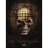 plaque crane damier the ressurection tete de mort deco gothique punk