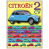 plaque citroen 2ch tole deco garage deudeuche pub affiche