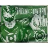 plaque super hero green lantern verte affichet tole chambre