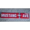 Ford Mustang Street Sign Red Avenue