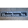 Street sign Bourbon Street Tole Pub Deco Diner Loft Bar US