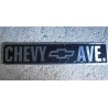 plaque de rue chevy avenue tole chevrolet bar diner loft usa