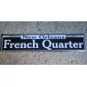plaque de rue french quarter tole deco metal new orleans pub diner bar