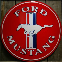 Plate ford mustang red 60cm...