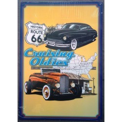 plaque cruising oldies mercury hot rod kustom tole pub usa