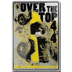 Jeep plate over the top 4x4 Deco tole alu stamped Relief US