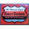 plaque Harley Davidson an american legend logo orange usa