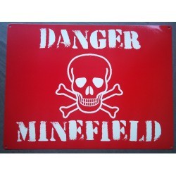 Danger plate mines! Minffield Tole Metal Comedy Poster