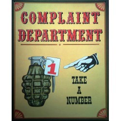 Plaque grenade complaint department deco salla waiting