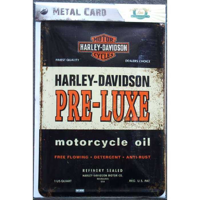 Postcard Metal Harley Davidson Pre Deluxe Poster Tole 14