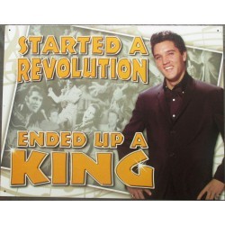 Elvis Presley plaque started a revolution tole pub metal USA