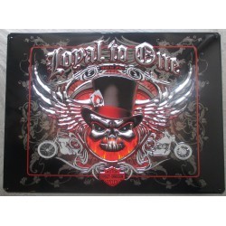 plaque Harley Davidson loyal to one crane chapeau biker