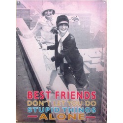 Plaque Best Friends humor woman year 30 poster tole