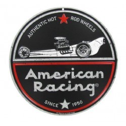 plaque american racing embouti tole déco garage loft usa