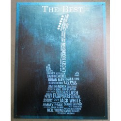 Plaque The Best Guitar Fan Rock Roll Poster Tole USA Pub